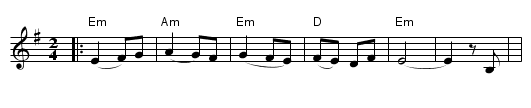 Lev Tahor - staff notation