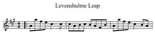 Levenshulme Leap - staff notation