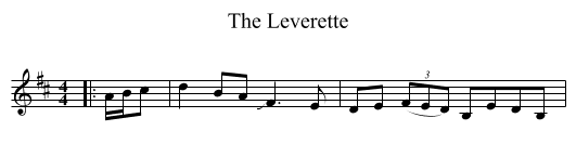 Leverette, The  - staff notation