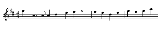 Lewis Bridal Song - staff notation