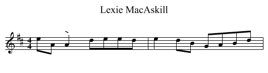 Lexie MacAskill - staff notation
