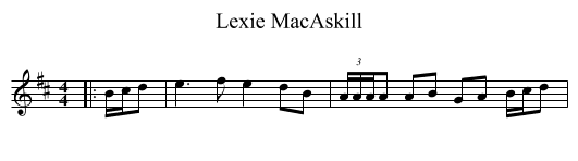 Lexie MacAskill - staff notation