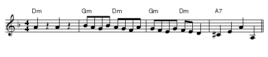 Lezginka - staff notation
