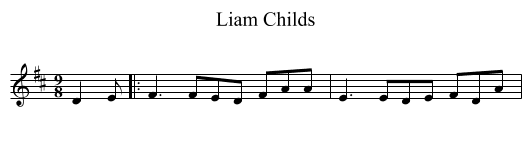 Liam Childs - staff notation