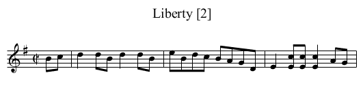 Liberty [2] - staff notation
