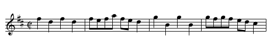Liberty Dance - staff notation