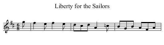 Liberty for the Sailors - staff notation