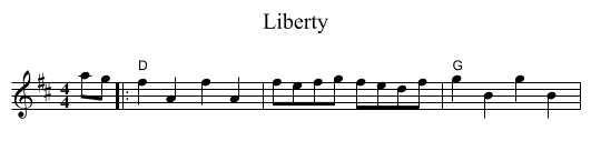 Liberty - staff notation