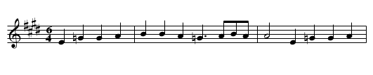 Lieber ins Wasser - staff notation