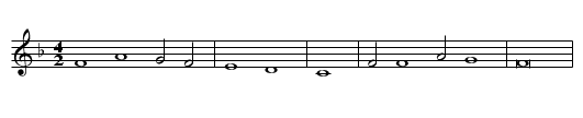 Liebeshoffnung - staff notation