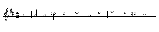 Liebesjagd (Jaeger und Nonne) - staff notation