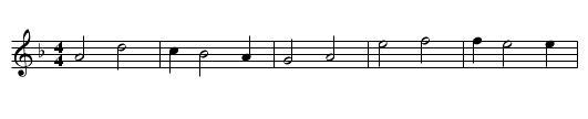 Liebeslied - staff notation
