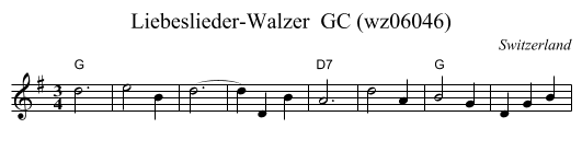 Liebeslieder-Walzer  GC (wz06046) - staff notation