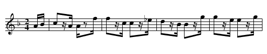 Lieutenant Colonel Maxwell's (7th Dr. Guards) Fancy - staff notation