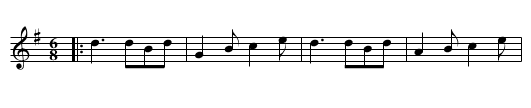 Light and Airy - staff notation
