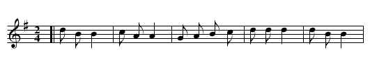 Lightly Row - staff notation