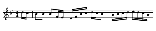 Lightning Hornpipe [2] - staff notation