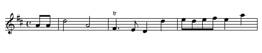 Ligoniere's March. SenH.036 - staff notation