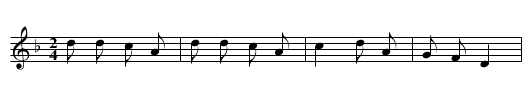 Lihongtai angua - staff notation