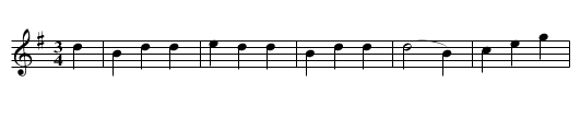 Lila's a Lady - staff notation