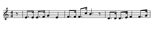 Lili Marlene - staff notation