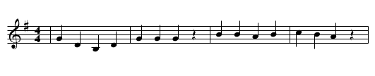 LILJE DU ALLERSCHOENSTE STADT - staff notation