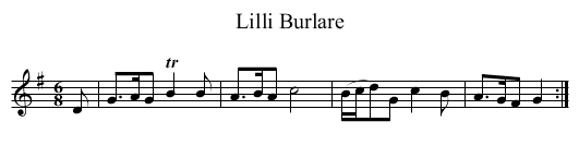 Lilli Burlare - staff notation