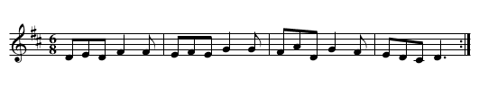 Lillibullero - staff notation