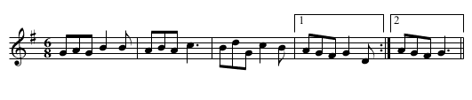 Lillibullero - staff notation