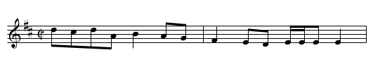 Lillie, The - staff notation