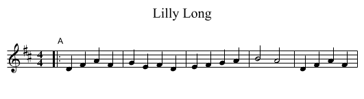 Lilly Long - staff notation