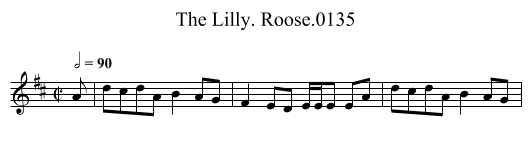 Lilly. Roose.0135, The - staff notation