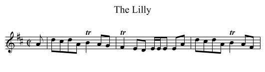 Lilly, The - staff notation