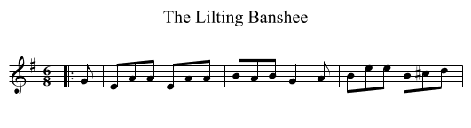 Lilting Banshee, The  - staff notation