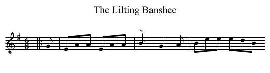 Lilting Banshee, The  - staff notation