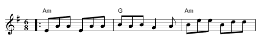 Lilting Banshee - staff notation