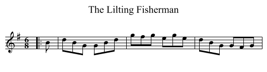 Lilting Fisherman, The  - staff notation