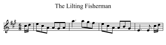 Lilting Fisherman, The  - staff notation