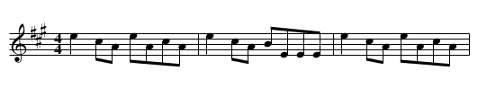 Limber Elbow - staff notation