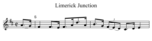 Limerick Junction - staff notation