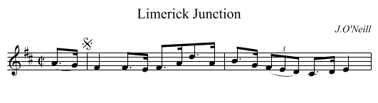 Limerick Junction - staff notation