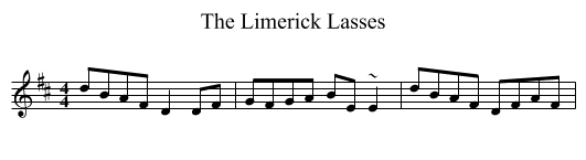 Limerick Lasses, The  - staff notation