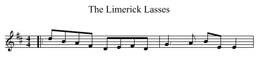 Limerick Lasses, The  - staff notation