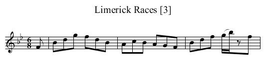 Limerick Races [3] - staff notation