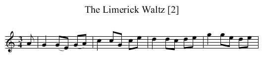 Limerick Waltz [2], The - staff notation