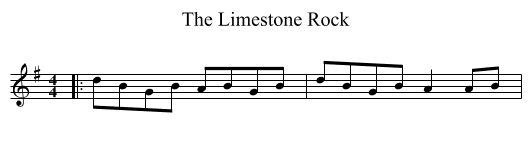 Limestone Rock, The  - staff notation