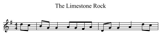 Limestone Rock, The  - staff notation