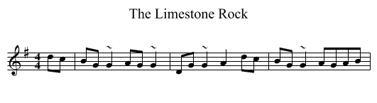 Limestone Rock, The  - staff notation