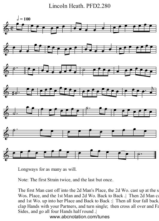 Lincoln Heath. PFD2.280 - staff notation