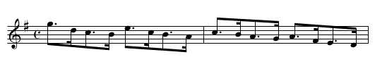 Lincolnshire Lasses - staff notation